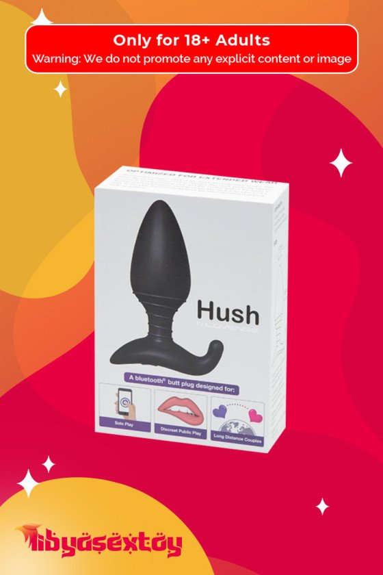 Lovense Hush App Controlled Vibrating Butt Plug (1.5 inch/1.75 inch) ACV-004
